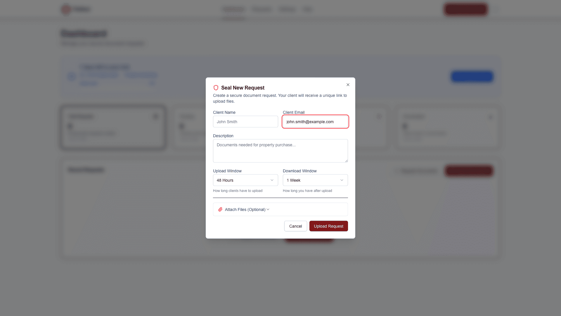 Creating Your First Document Request