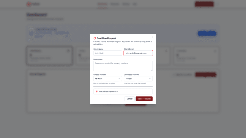 Creating Your First Document Request