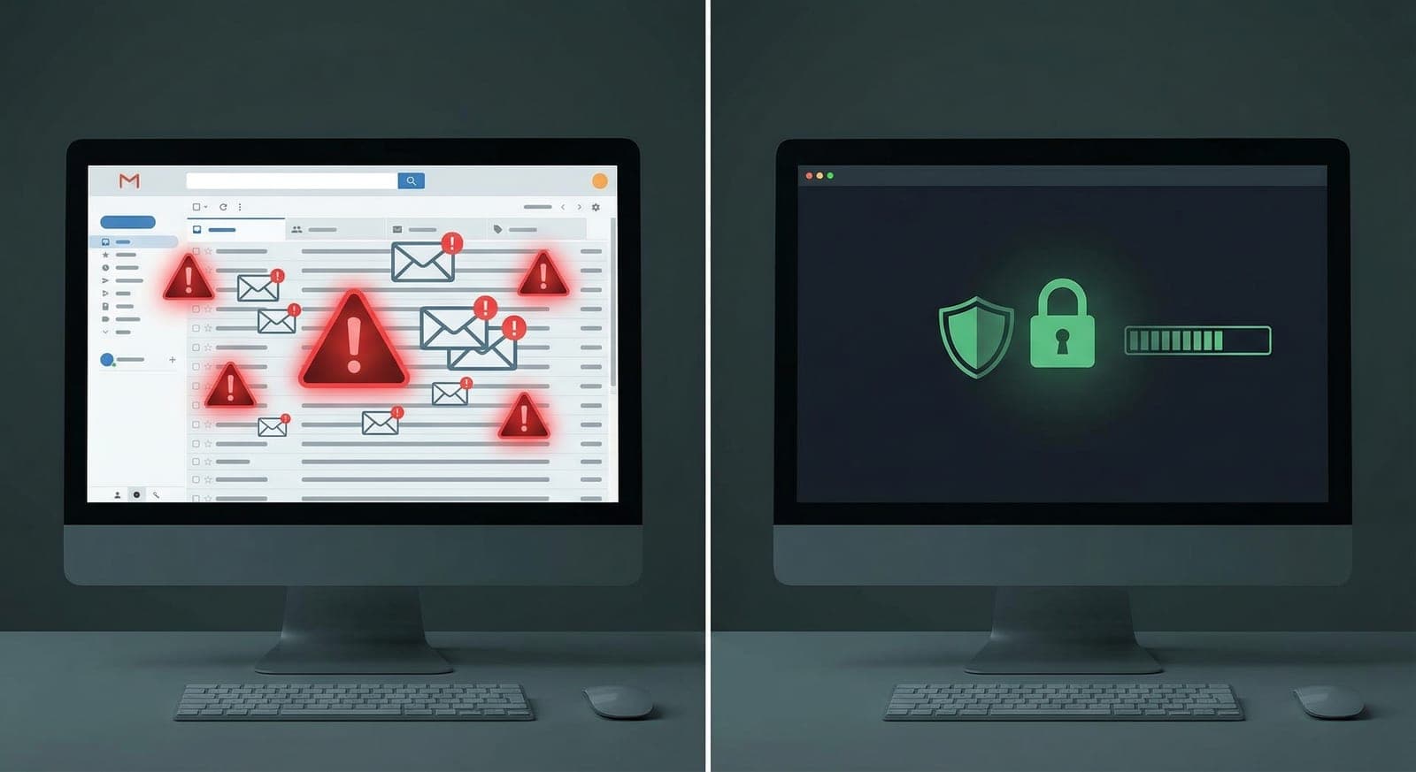 Email inbox vs encrypted file transfer comparison