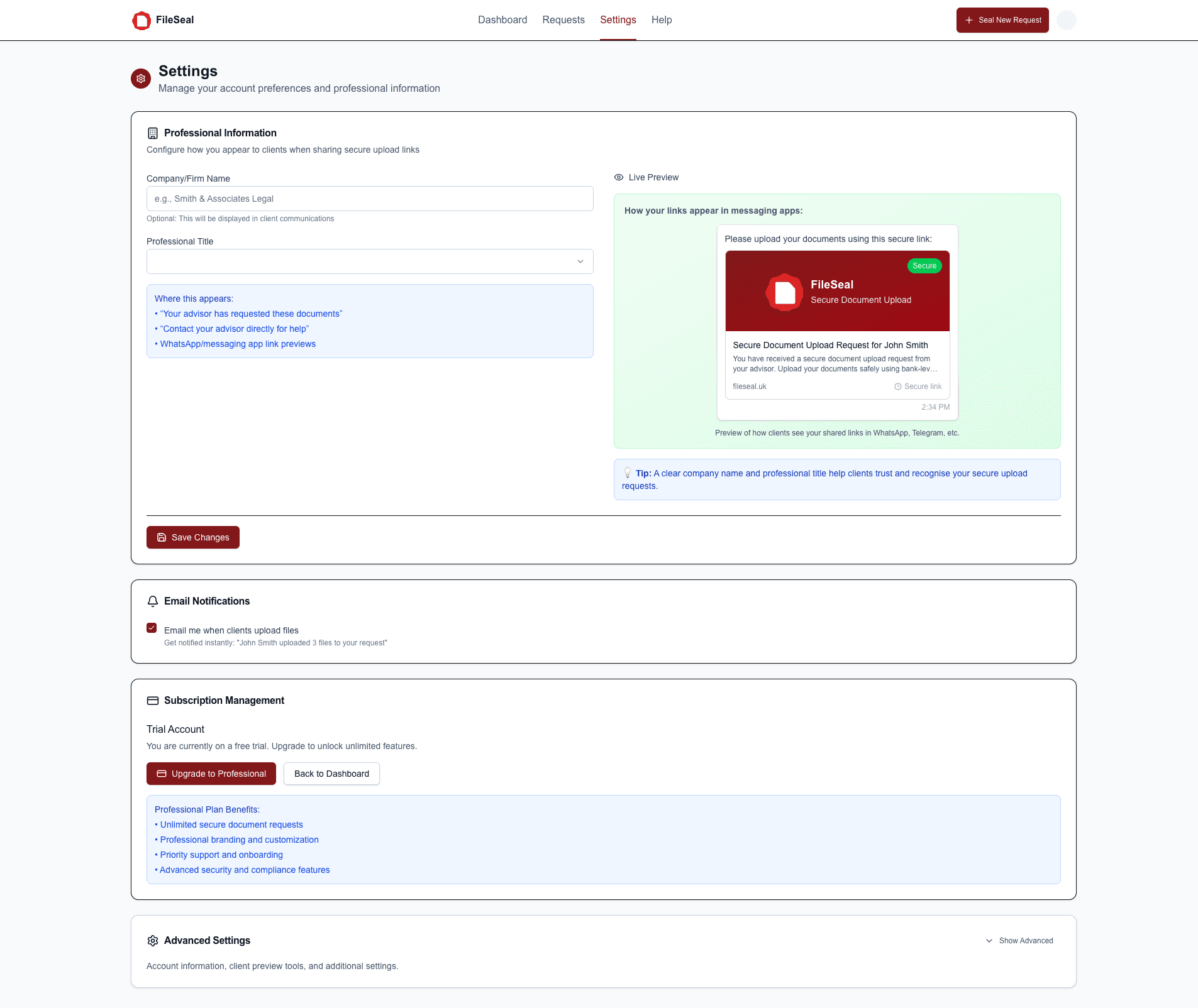Managing Your Subscription